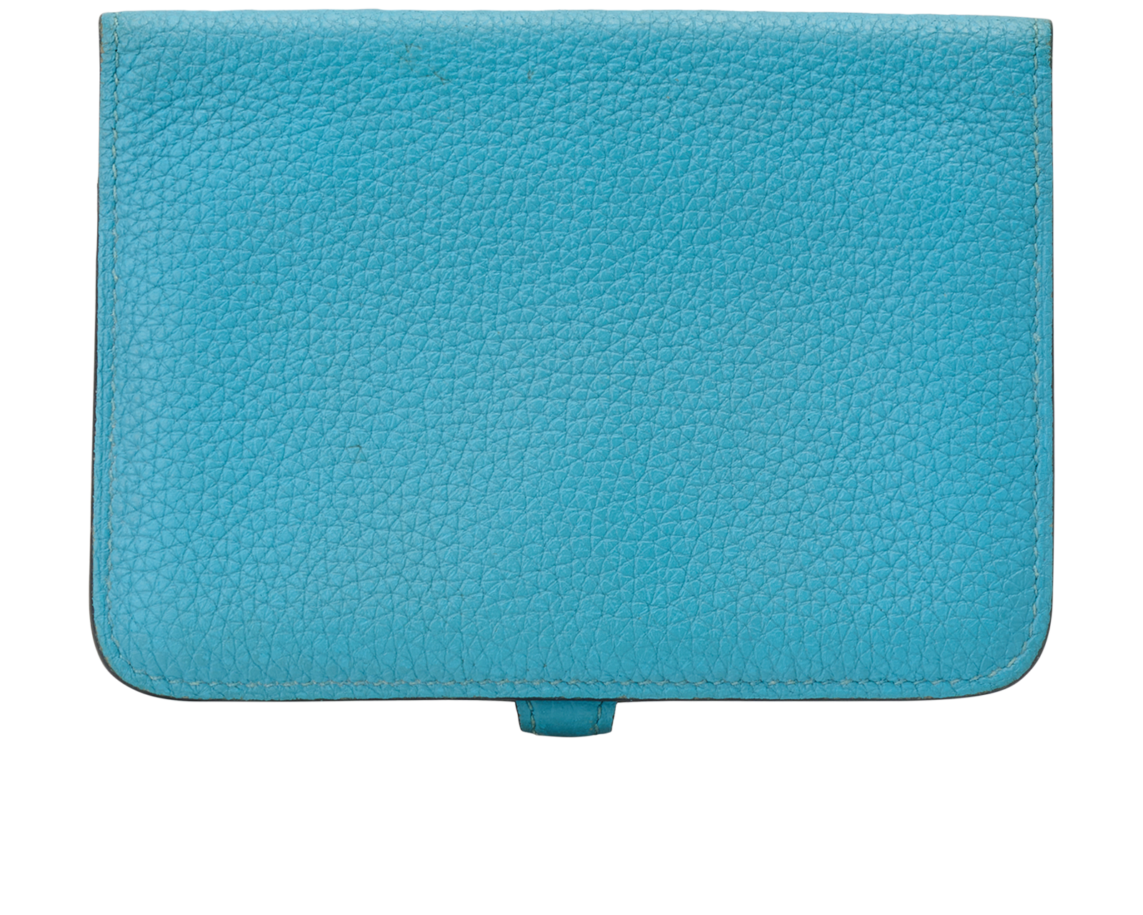 Hermes Dogon Compact Wallet, &pound;280, Accessories, Blue, Leather, Back view